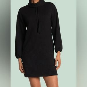 NWOT Max Studio Drawstring Cowl Neck Dress